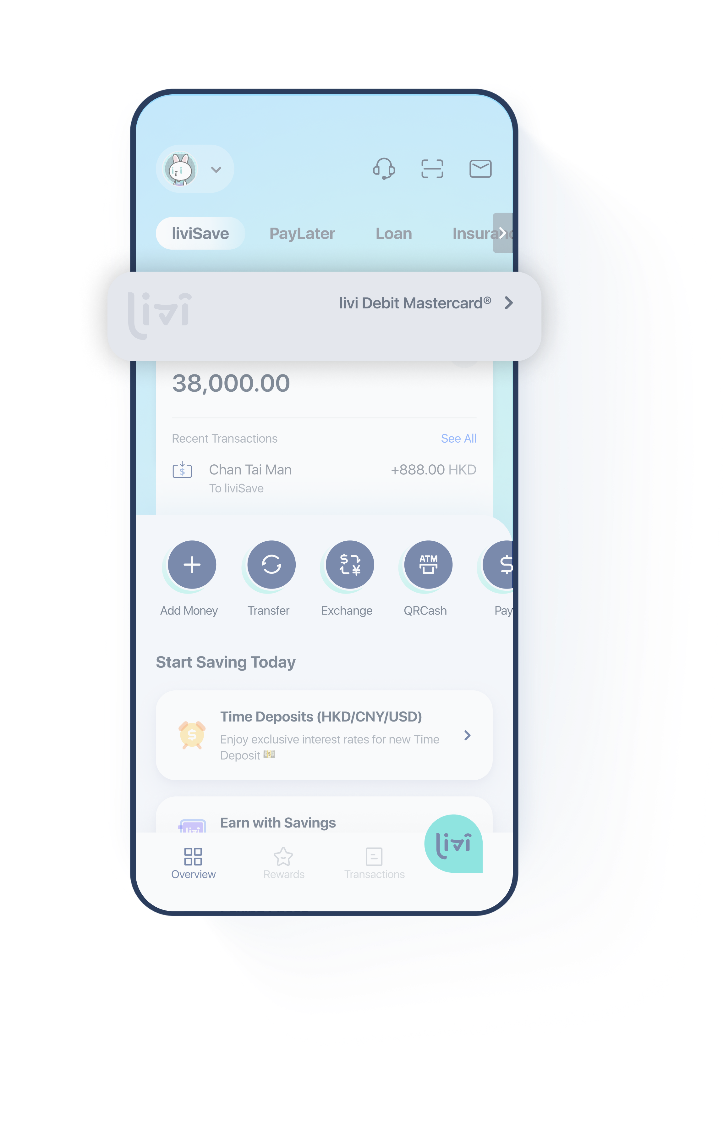 livi Debit Mastercard livi bank Hong Kong